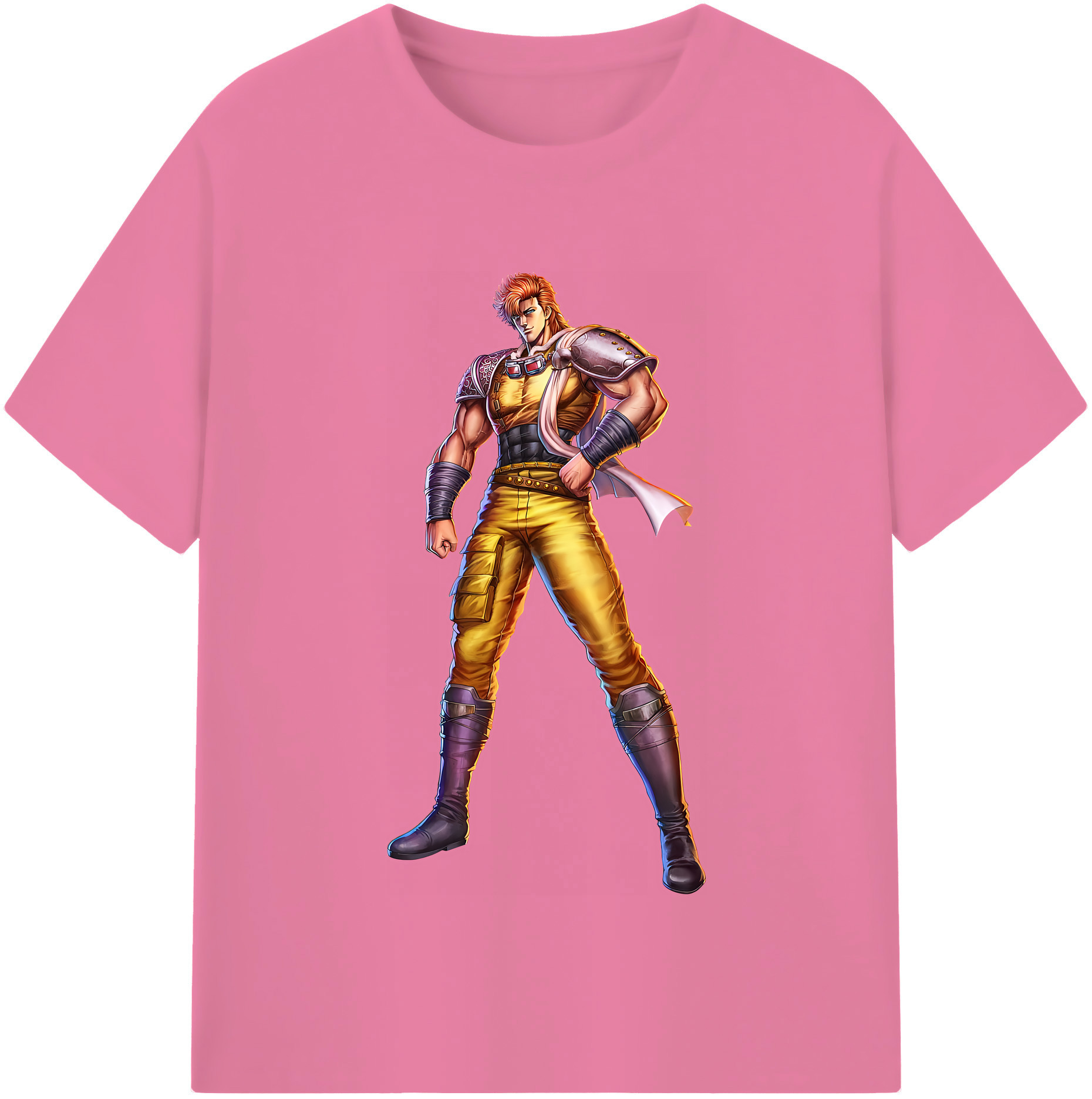 （画像用） 北斗の拳 Fist of the North Star 綿100％半袖Tシャツ（フロントプリント）